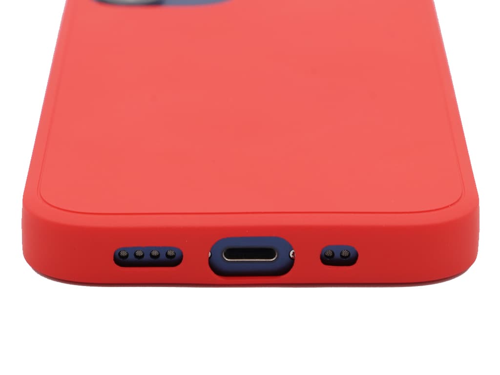 Silikonový kryt na iPhone 12 Mini - Červený - 3